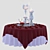 Elegant Candlestick Set 3D model small image 1