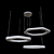 TULIA II Modern Chandelier: Sleek and sophisticated 3D model small image 4