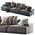 Modular Connect Sofa: Versatile Design & Comfort 3D model small image 6