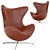 Title: Modern Jacobsen Egg Chair 3D model small image 2