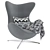 Title: Modern Jacobsen Egg Chair 3D model small image 5