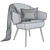 Charlotte Chic Chair 3D model small image 3