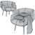 Fusion Modern Armchair 3D model small image 3