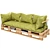 EcoPallet Sofa 3D model small image 2