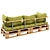 EcoPallet Sofa 3D model small image 3