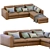 Modern Poliform Dune Sectional Sofa 3D model small image 3