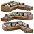 Modern Poliform Dune Sectional Sofa 3D model small image 6