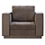 ROBLE Armchair: Modern Elegance for Any Space 3D model small image 4