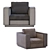 ROBLE Armchair: Modern Elegance for Any Space 3D model small image 5