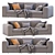 Poliform Dune 3-Seater Sofa 3D model small image 4