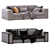 Poliform Dune 3-Seater Sofa 3D model small image 5