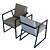 Elegant Crate & Barrel Channel Armchair 3D model small image 7