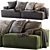Modular Connect Sofa: Versatile Comfort & Style 3D model small image 1