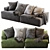 Modular Connect Sofa: Versatile Comfort & Style 3D model small image 6