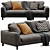 Artis Modern Italian Sofa: Stylish Design for Your Space 3D model small image 1