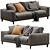 Artis Modern Italian Sofa: Stylish Design for Your Space 3D model small image 2