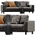 Artis Modern Italian Sofa: Stylish Design for Your Space 3D model small image 3