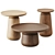 Stylish Wooden Altana Coffee Tables 3D model small image 1