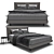 GranTorino Coupe Bed - Sleek and Stylish Sleeping Solution 3D model small image 1