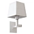 Classic Nickel Wall Lamp 3D model small image 2