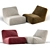 Modern Zoe Armchair: Stylish & Comfortable 3D model small image 2