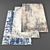 Modern Rugs Set - 5 Pieces 3D model small image 1