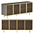 Brass Wire Mesh Credenza - Modern and Stylish 3D model small image 1