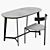 Spacious Work Desk: 1300x650mm 3D model small image 1