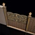 Elegant Concrete Fence 3D model small image 4