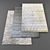 Modern Rugs Collection: Set of 4 with Textures 3D model small image 1