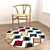 Versatile Set of 6 Round Rugs 3D model small image 5