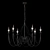 Black Candle Chandelier - 55381/5 3D model small image 3