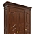 Solid Wood Wardrobe 1600mm 3D model small image 4