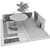 Luxury Oasis: Pool, Plants, & Furniture 3D model small image 11