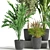 Green Oasis Indoor Plant Set 3D model small image 2