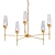 Elegant Luma 5 Arm Chandelier 3D model small image 1