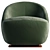 Modern Armchair: Stylish and Comfortable 3D model small image 3