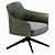 Mertle Armchair: Sleek Metal and Luxurious Upholstery 3D model small image 2