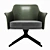 Mertle Armchair: Sleek Metal and Luxurious Upholstery 3D model small image 3
