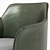 Mertle Armchair: Sleek Metal and Luxurious Upholstery 3D model small image 4