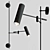 NB LIGHT 27305: Adjustable Loft Wall Lamp 3D model small image 1