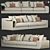 Luxurious Bentley Stowe Sofa 3D model small image 1