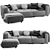 2015 Boconcept Sofa - Modern Comfort 3D model small image 1