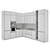 Modern Kitchen Set: Gas Hob, Oven, Coffee Machine, Sink & Hood 3D model small image 5