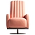 Sleek Modern Armchair for 3Ds Max 2017 3D model small image 2