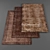 Modern Rugs Set: 3 Pieces | High-Quality Textures 3D model small image 1