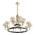 Elegant Emi Celine Chandelier 3D model small image 1