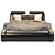Luxury Leather Bed: Elegant and Stylish 3D model small image 2