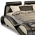 Luxury Leather Bed: Elegant and Stylish 3D model small image 4