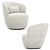 Amber Swivel Chair: Sleek and Stylish Seating Solution 3D model small image 2